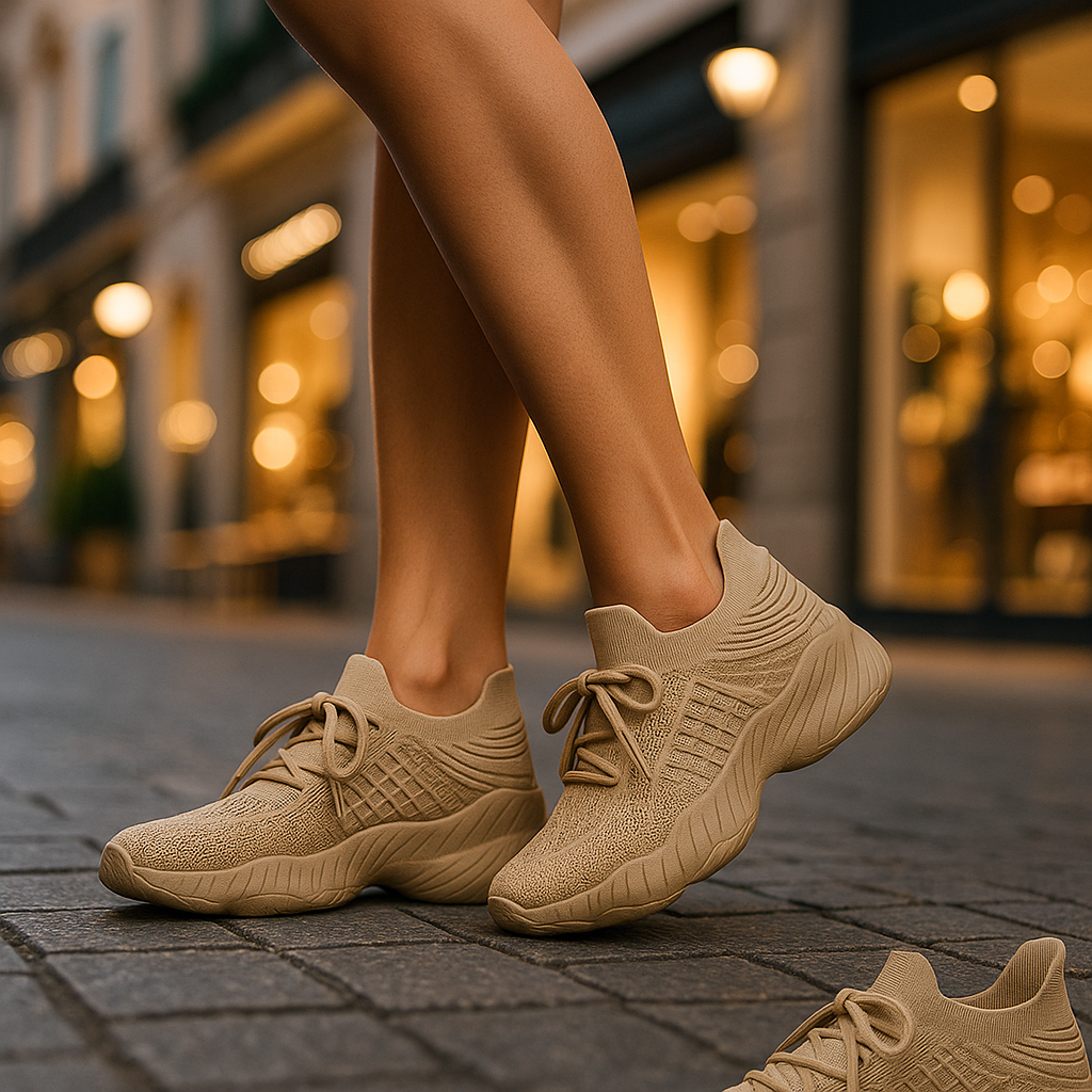 Orthopädische Damen Wanderschuhe mit dreilagiger Memory-Foam-Sohle