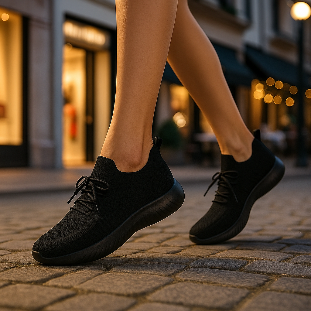 Orthopädische Damen Wanderschuhe mit dreilagiger Memory-Foam-Sohle