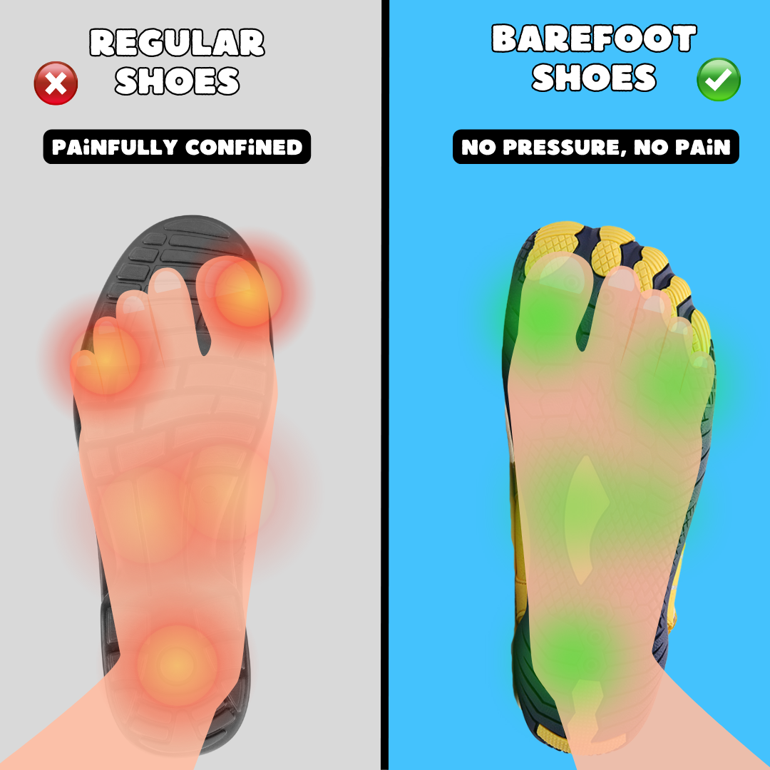 Schlichte Barfussschuhe für den Arbeitsalltag