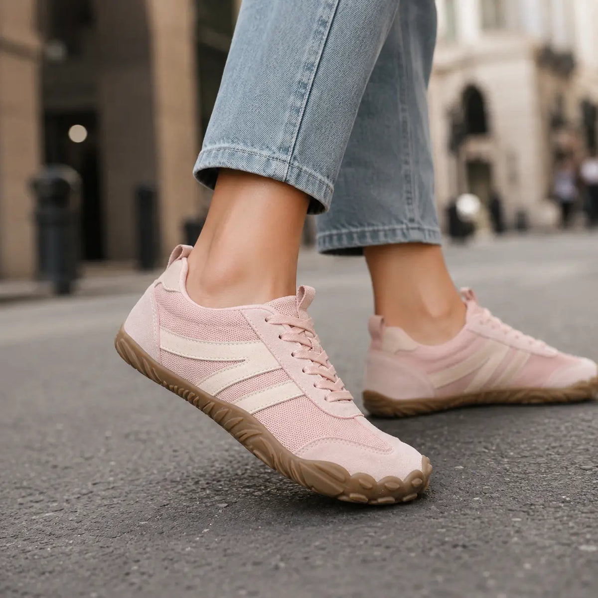 Leichte Barfuß Wanderschuhe mit weiter Passform