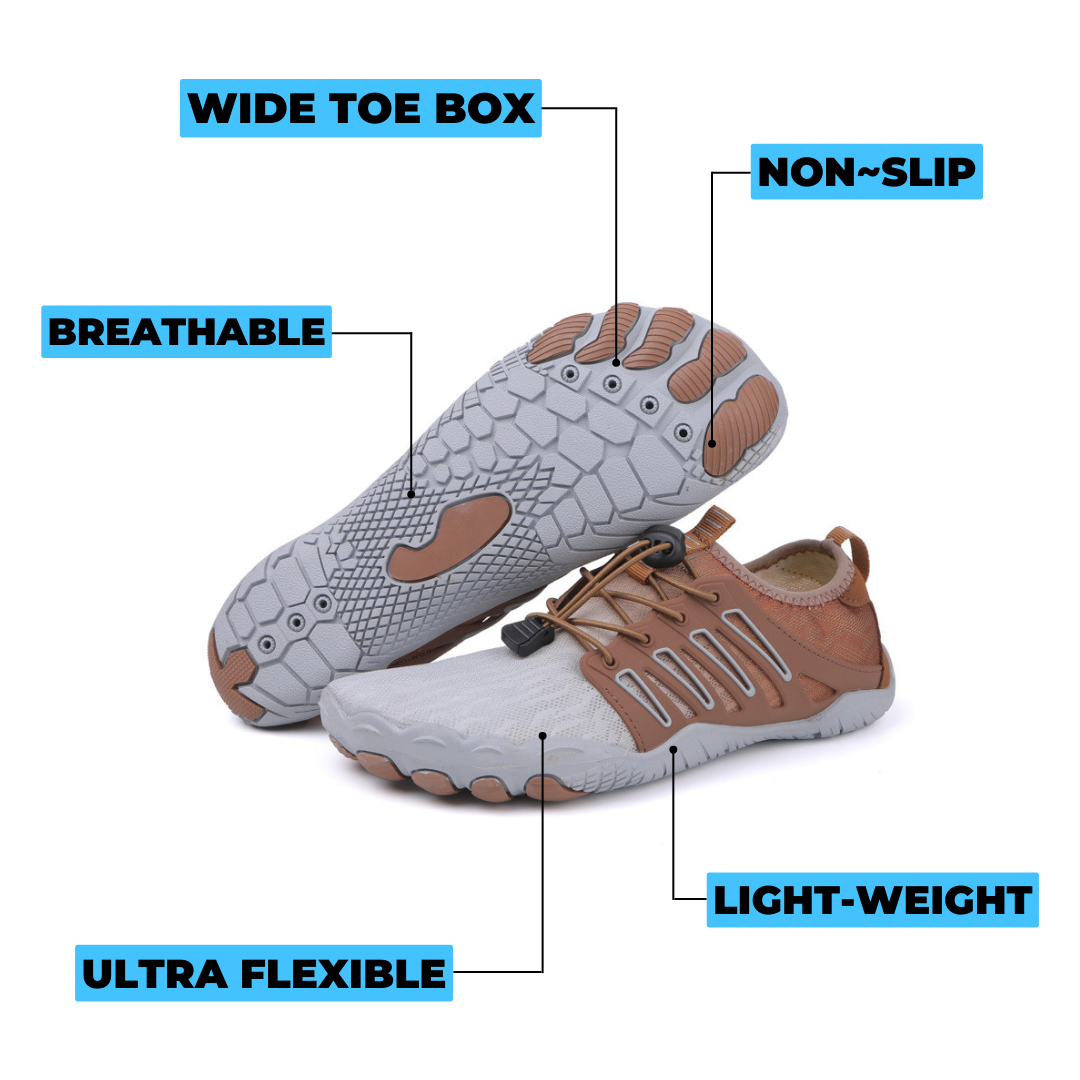 Leichte Atmungsaktive Barfussschuhe mit Weiter Zehenbox