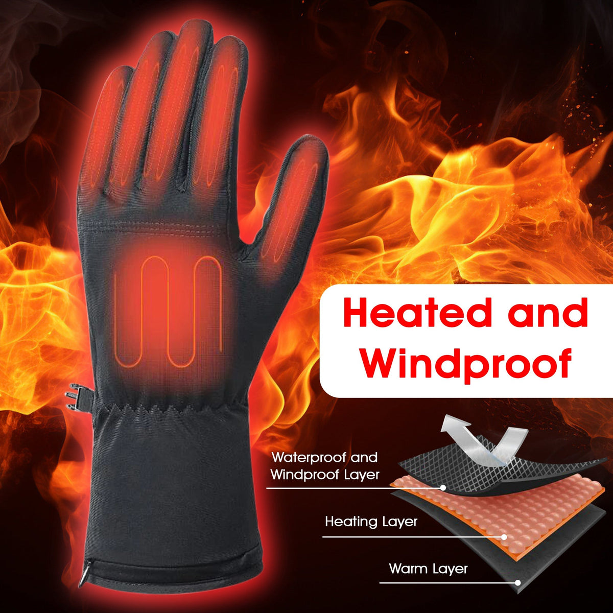Beheizbare Outdoor Handschuhe Mit Infrarot Heizung