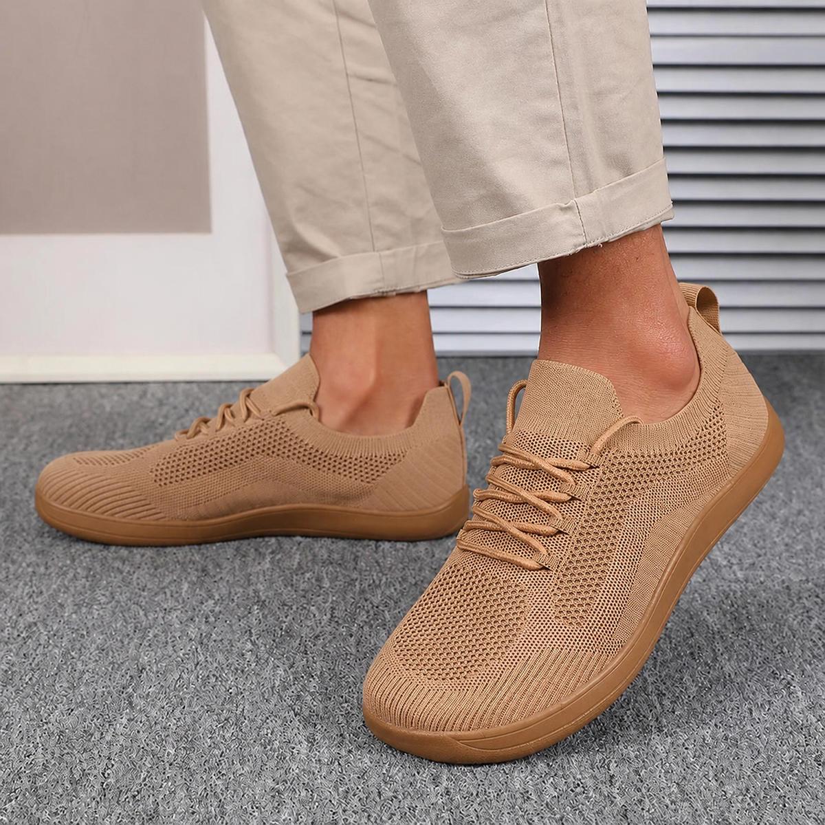 Atmungsaktive Orthopädische Sneaker mit Weiter Zehenbox