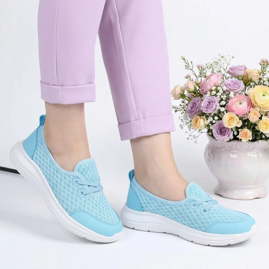 Orthopädische Damen Walkingschuhe mit gepolsterter Innensohle