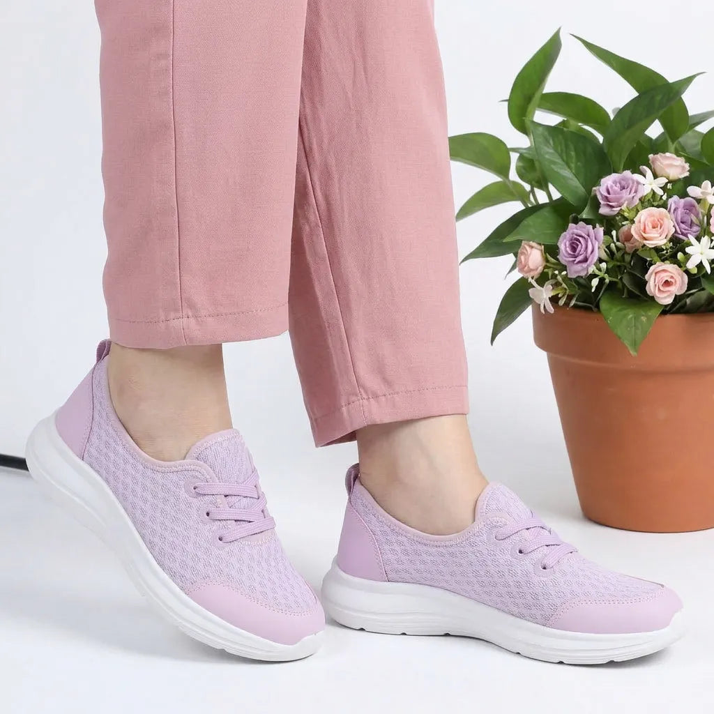 Orthopädische Damen Walkingschuhe mit gepolsterter Innensohle