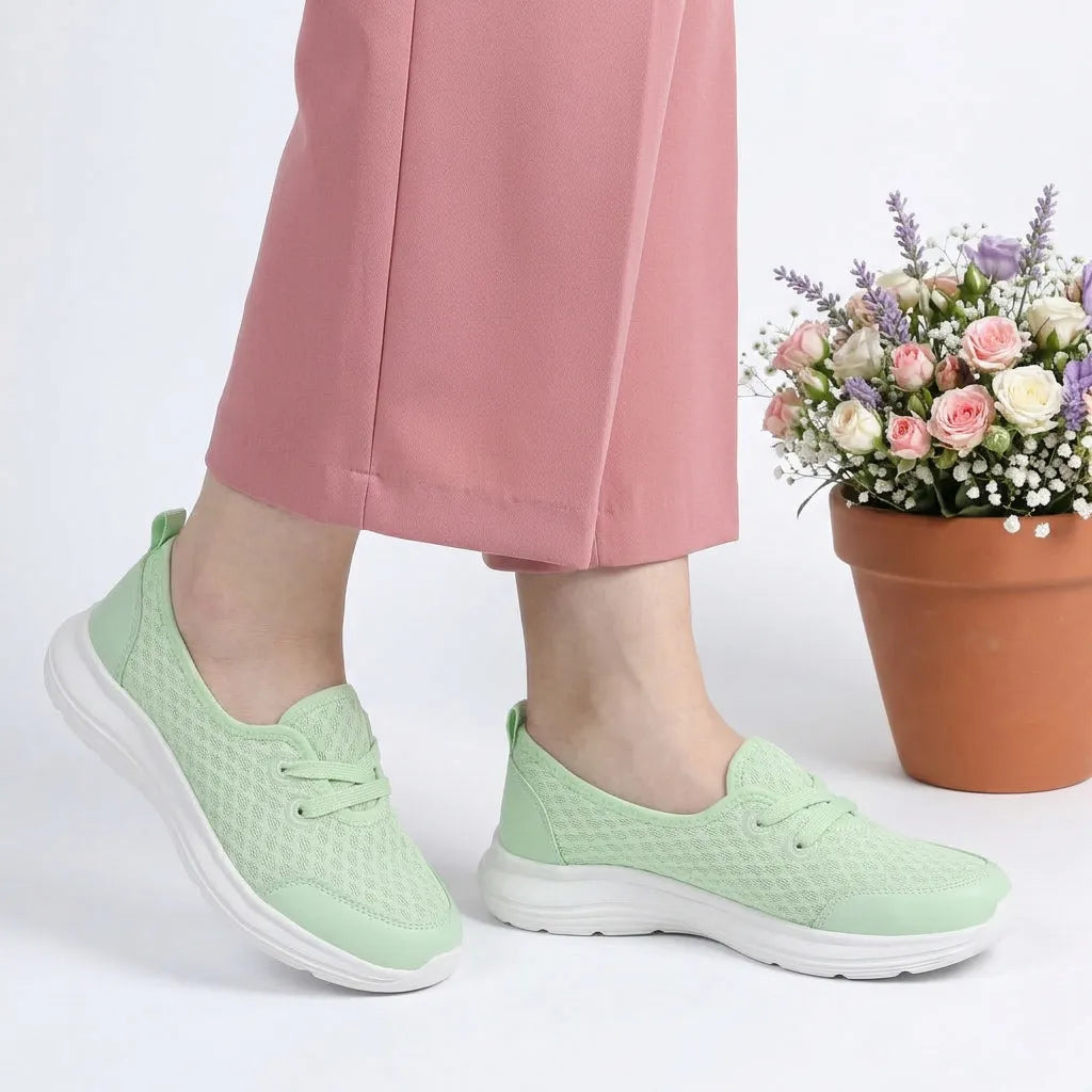 Orthopädische Damen Walkingschuhe mit gepolsterter Innensohle