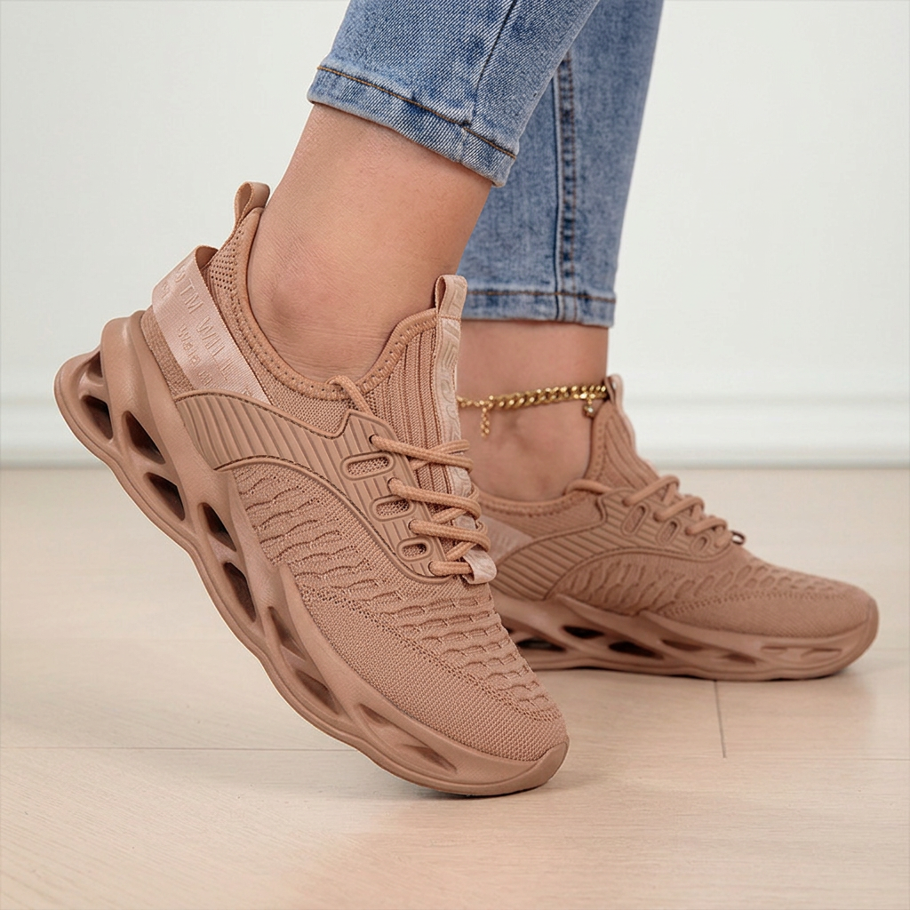 Rutschfeste orthopädische Damen Walking Sneaker