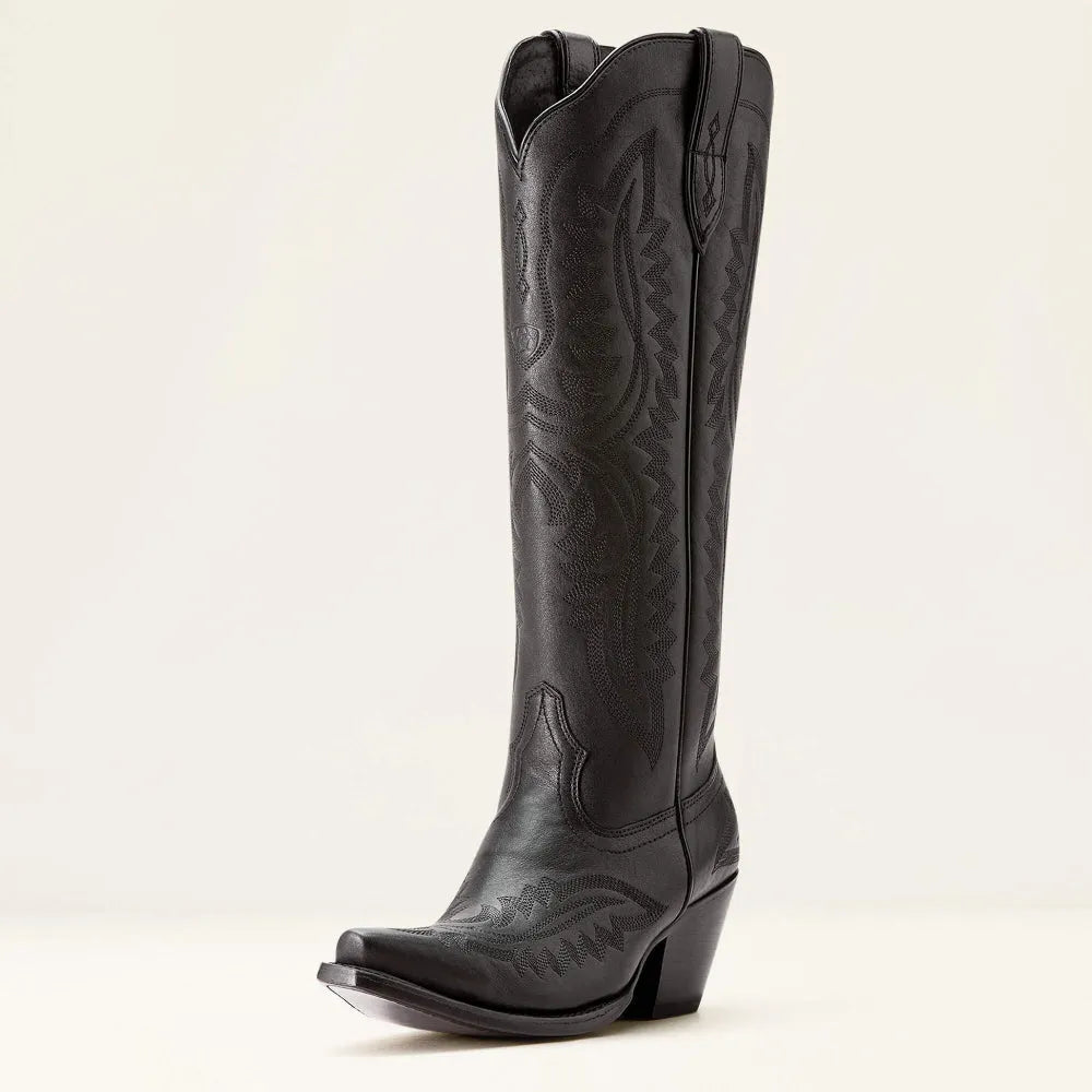 Bottes de cow-boy western pour femmes avec broderie et talon bloc