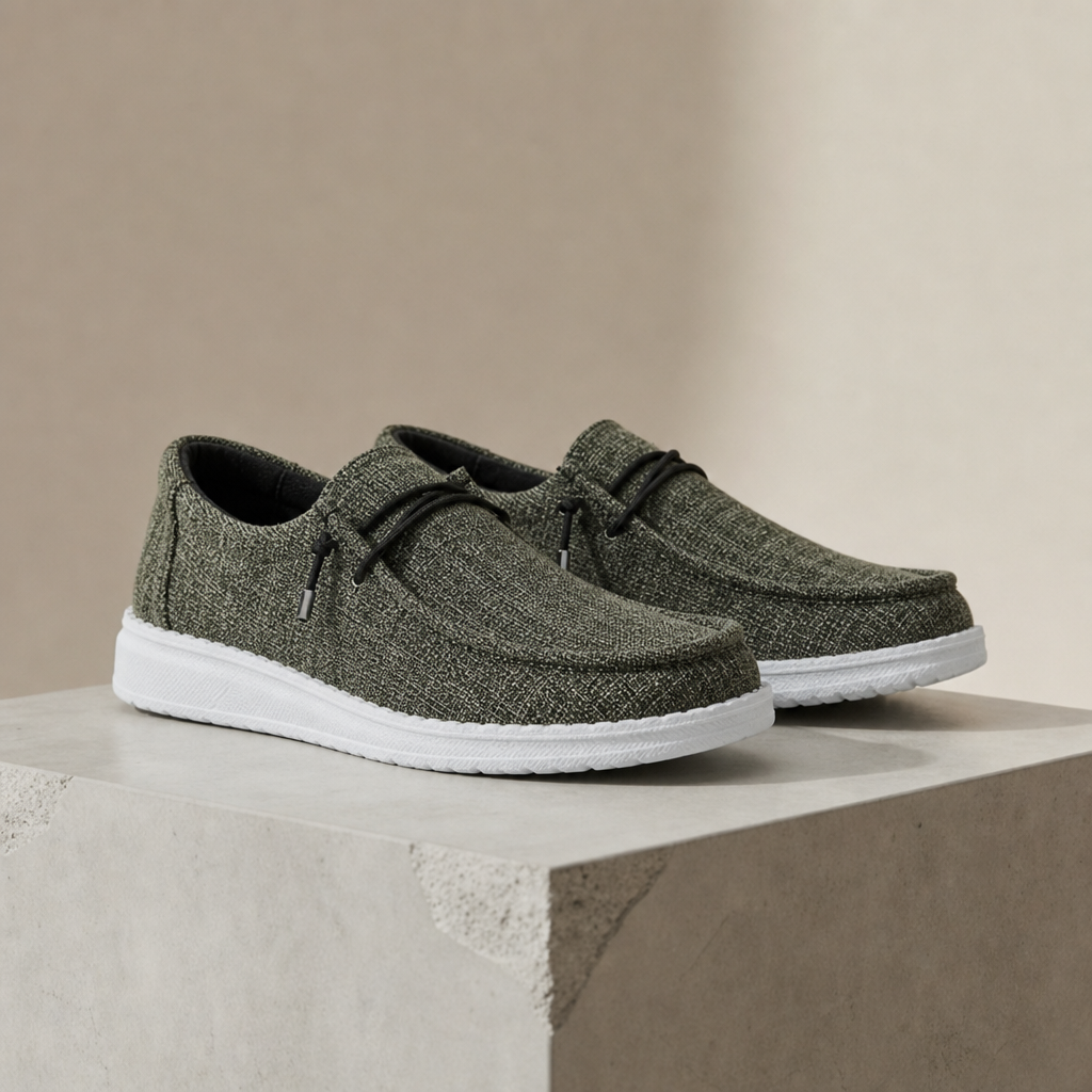 Atmungsaktive Damen Canvas Slip-On Sneaker