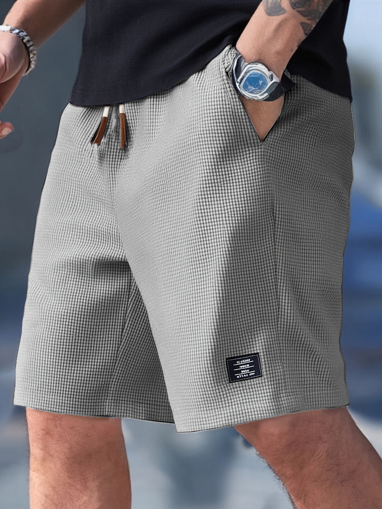 Leichte Herren-Sommershorts mit Kordelzug