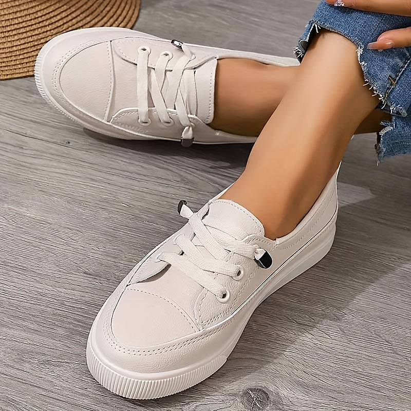 Damen Orthopädische Slip-On Sneaker mit Plateausohle