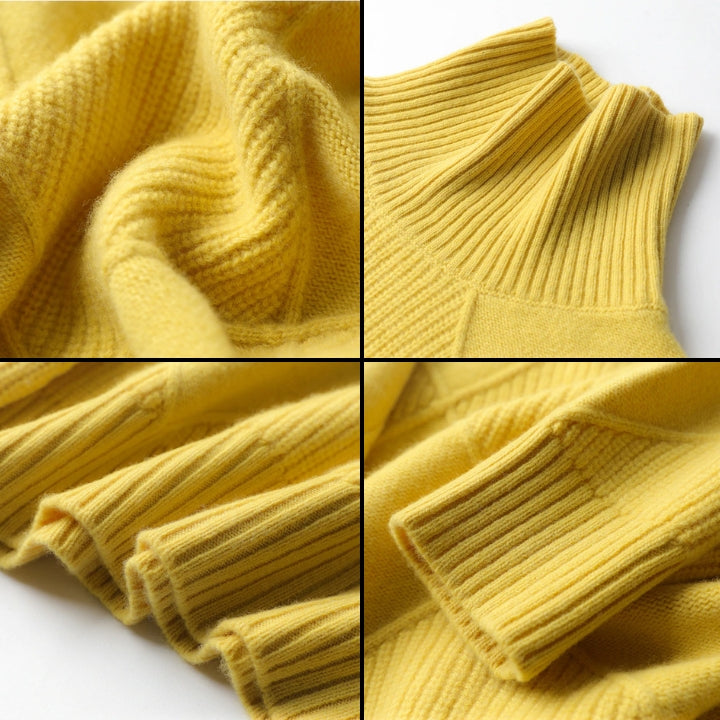 Damen Strickpullover Mit Hohem Rollkragen