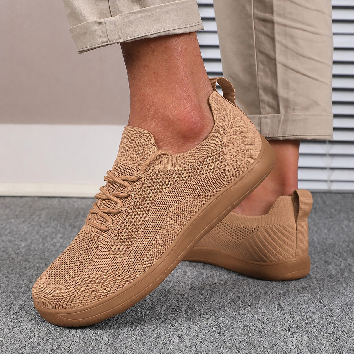 Atmungsaktive Orthopädische Sneaker mit Weiter Zehenbox