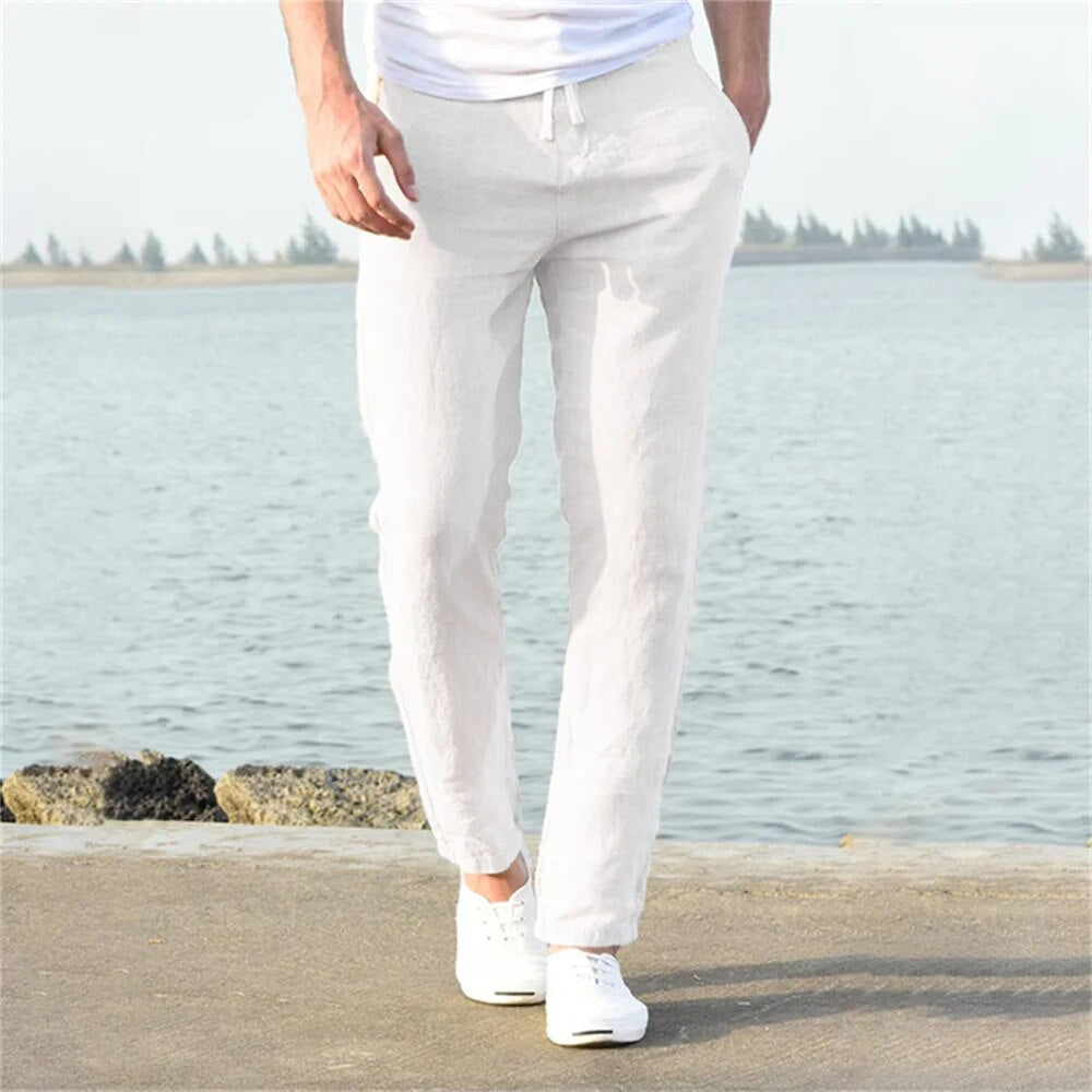 Lässige Herren Leinenhose mit Klassischem Schnitt