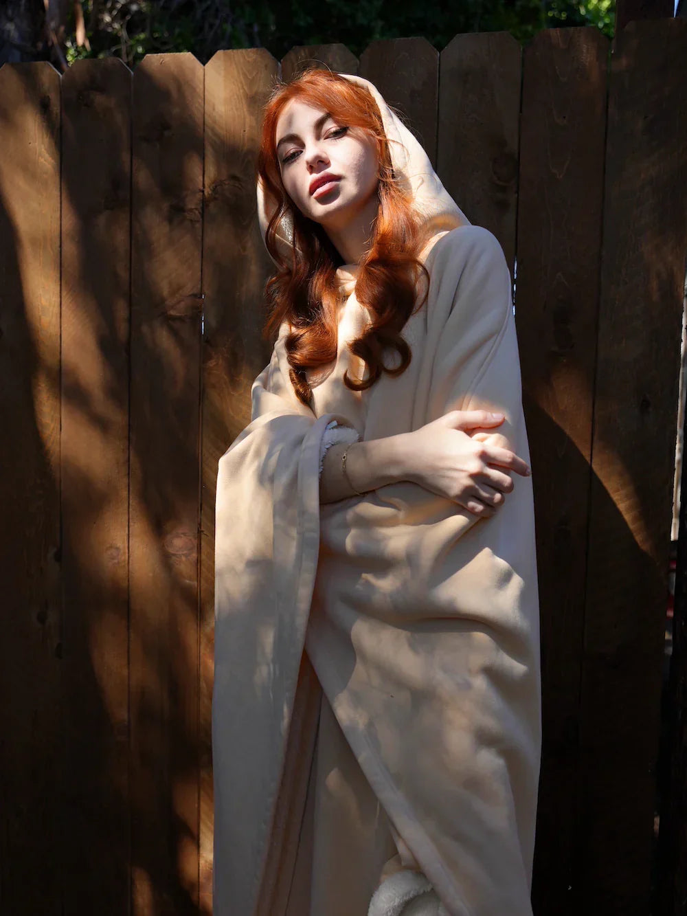 Sweat à capuche oversize douillet avec doublure douce