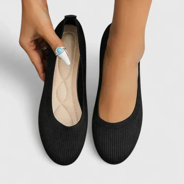 Orthopädische Slipper Damen mit Gummizug und rutschfester Sohle