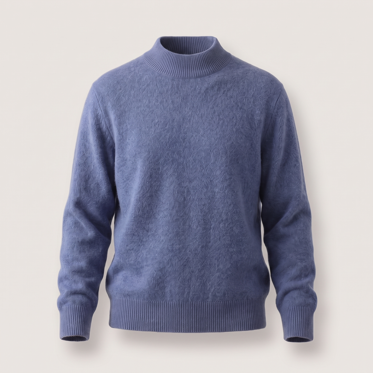 Pullover mit Stehkragen und Rippbündchen