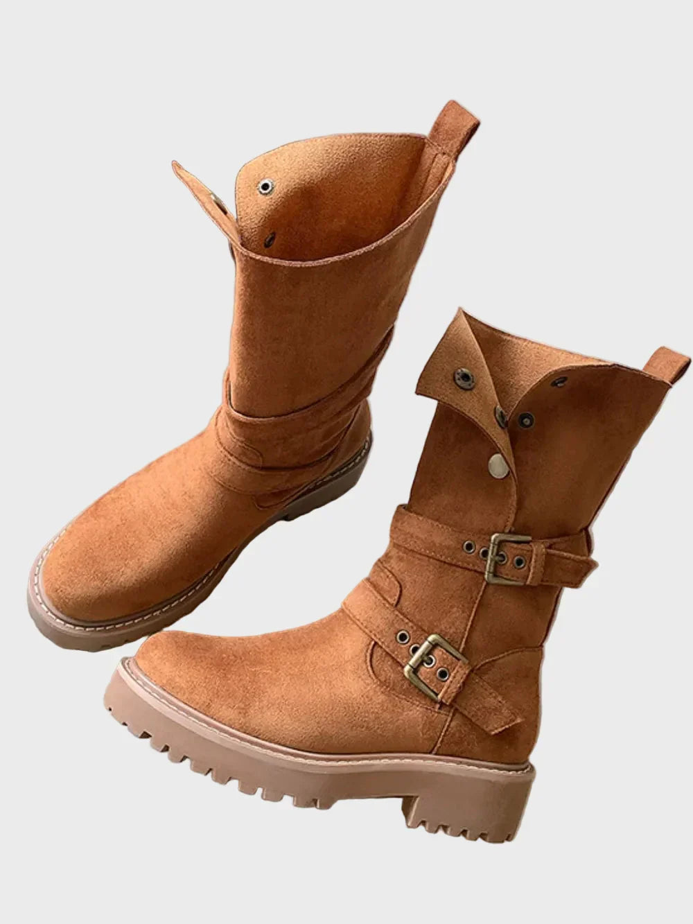 Hohe Damen Winterstiefel Mit Kunstfellfutter