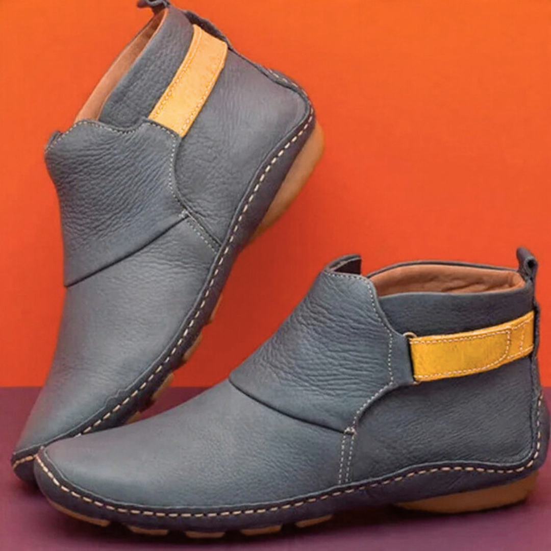 Vintage Damen Stiefeletten mit Weicher Innenpolsterung
