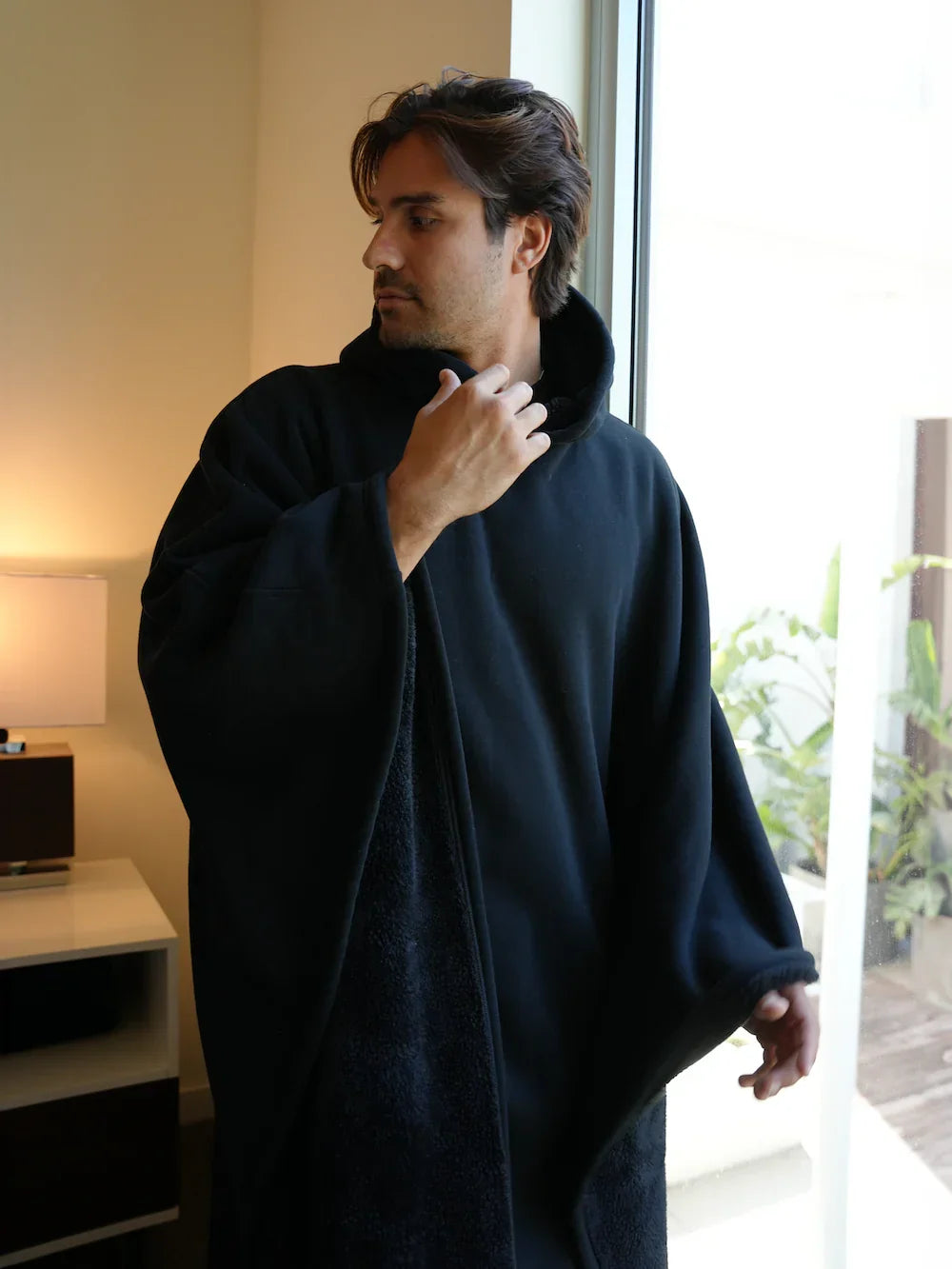 Sweat à capuche oversize douillet avec doublure douce