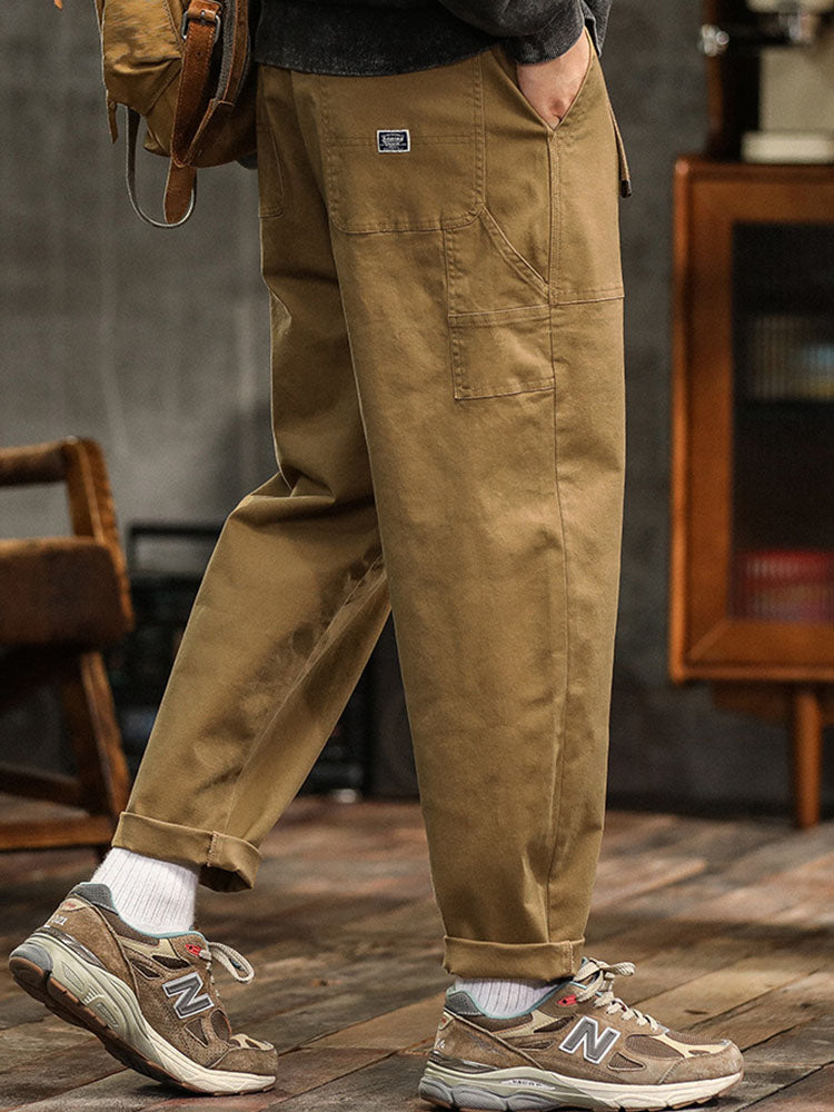 Entspannte Cargohose aus Baumwolle im Vintage-Stil
