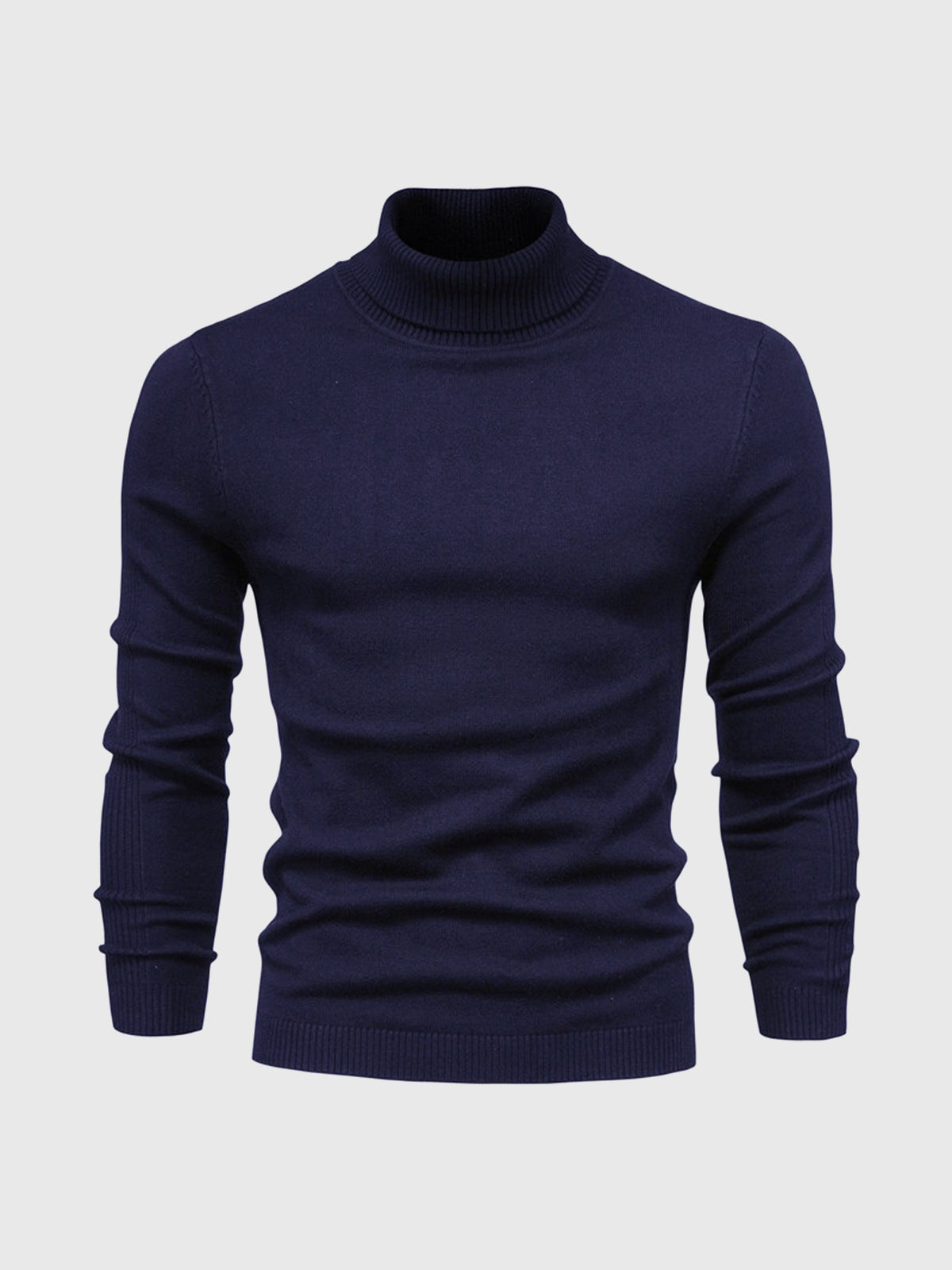 Pull à col roulé pour homme, lavable