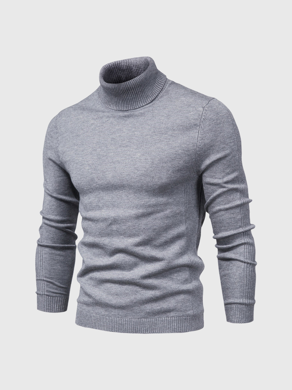 Pull à col roulé pour homme, lavable
