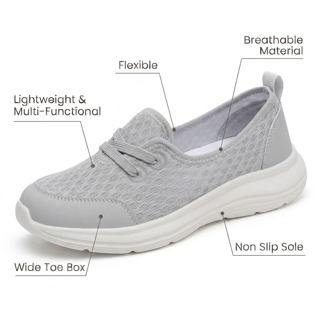 Orthopädische Damen Walkingschuhe mit gepolsterter Innensohle
