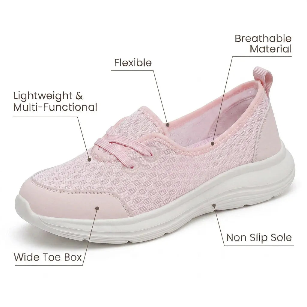 Orthopädische Damen Walkingschuhe mit gepolsterter Innensohle