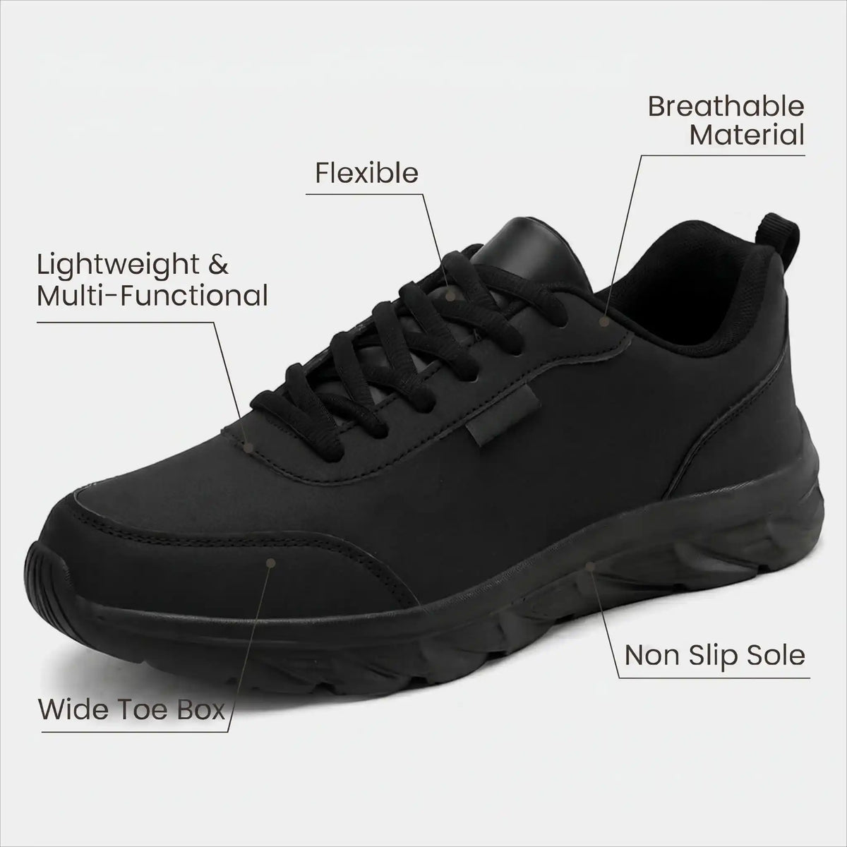 Orthopädische Herren Slip On Schuhe mit Freihändigem Einstieg