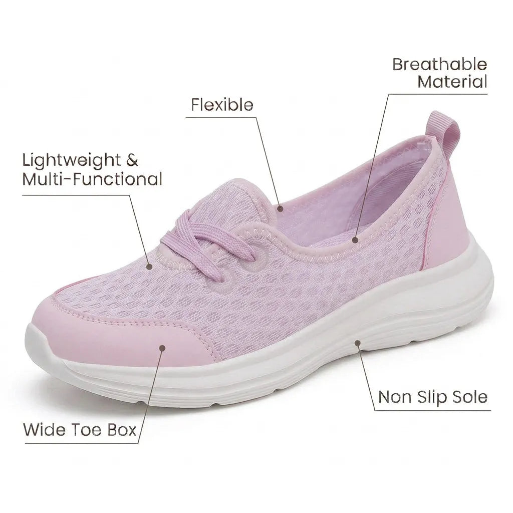 Orthopädische Damen Walkingschuhe mit gepolsterter Innensohle