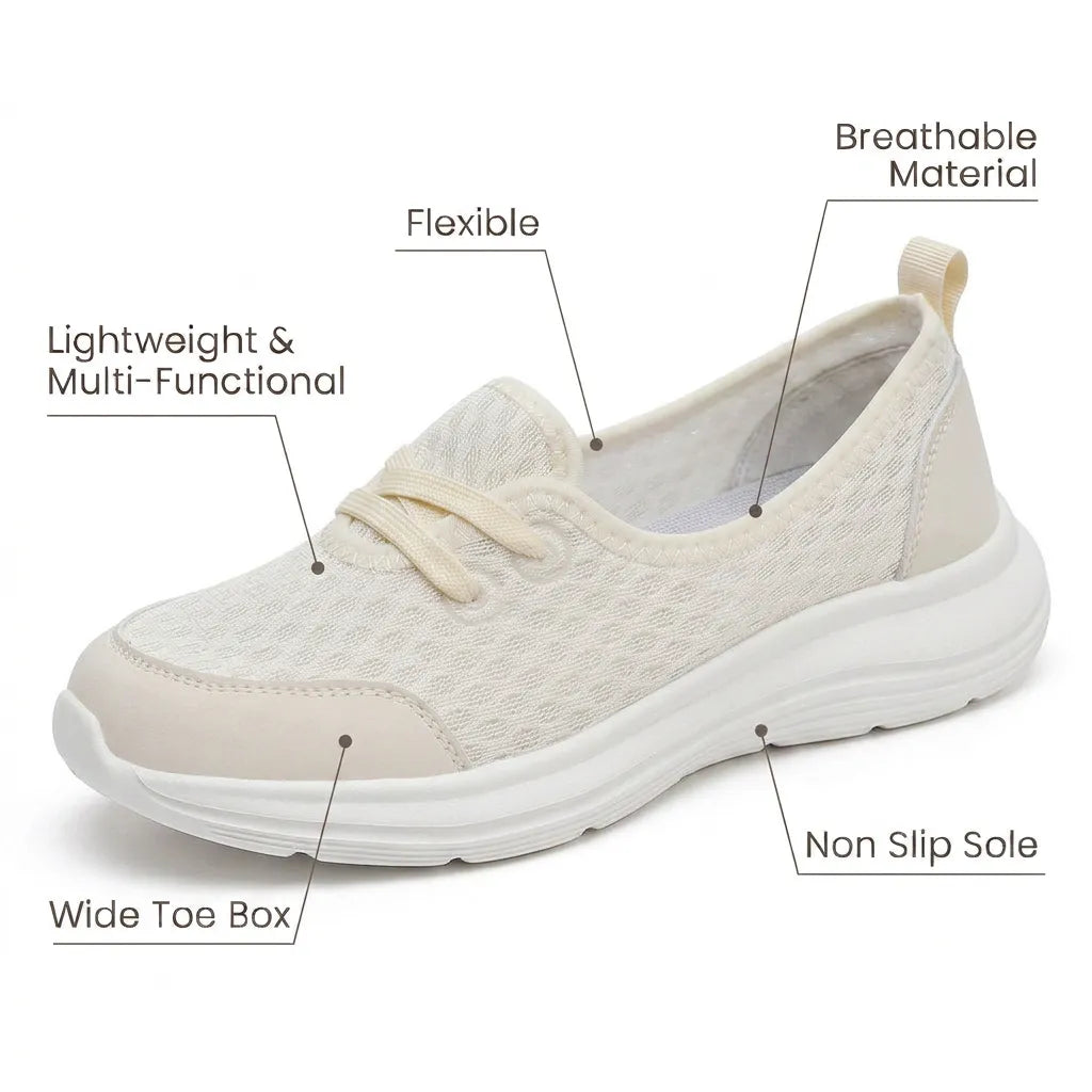 Orthopädische Damen Walkingschuhe mit gepolsterter Innensohle