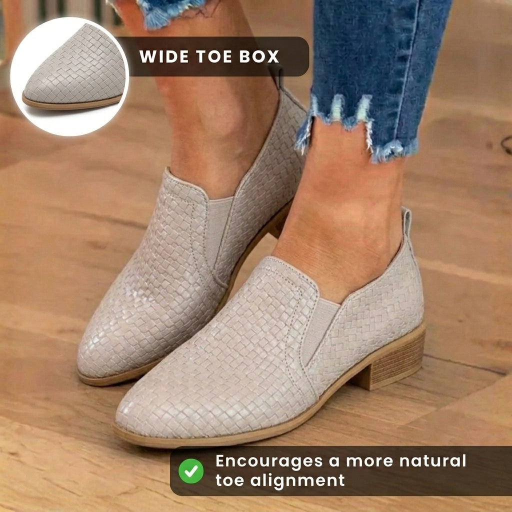 Flache Orthopädische Damen Sneaker in Neutralen Tönen