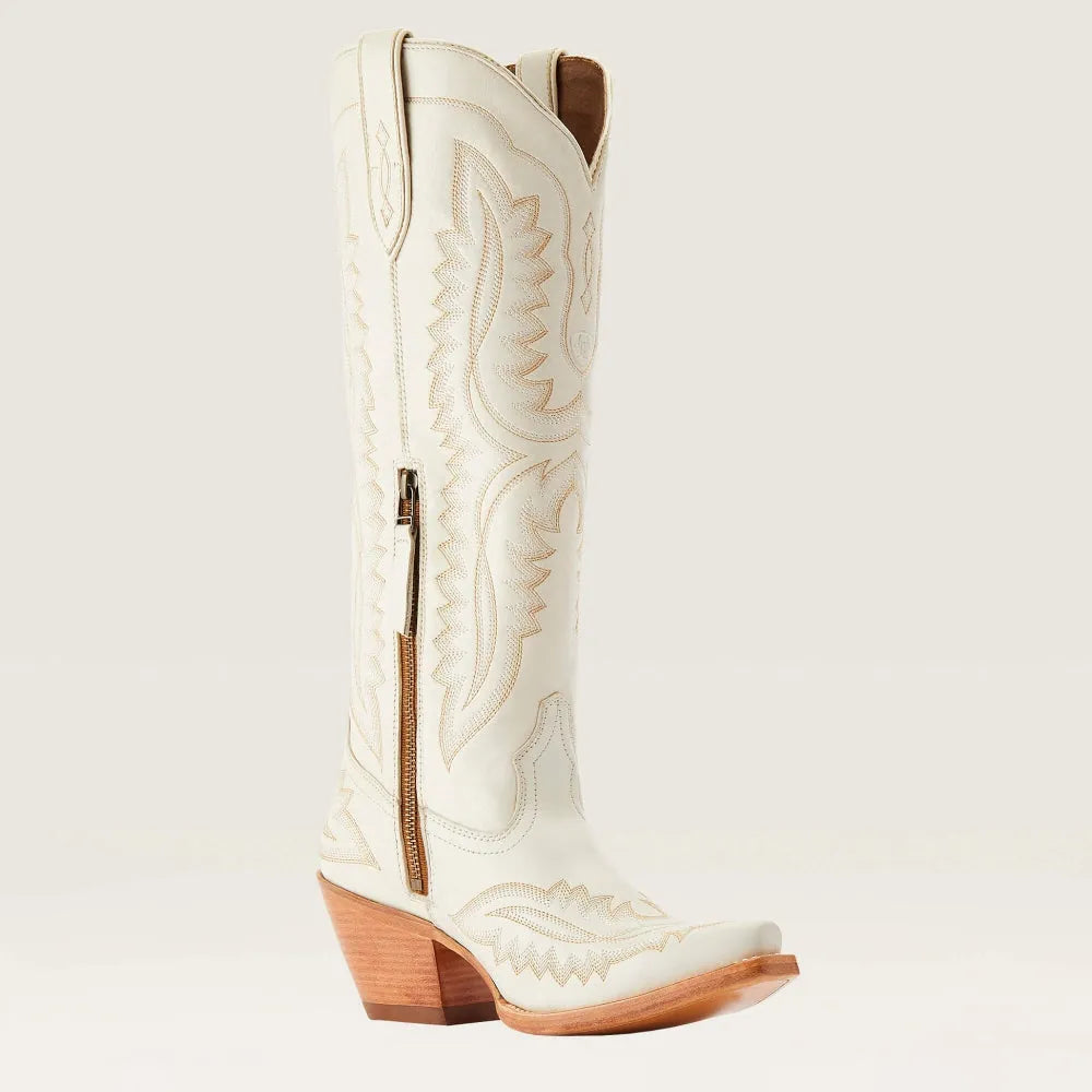 Bottes de cow-boy western pour femmes avec broderie et talon bloc