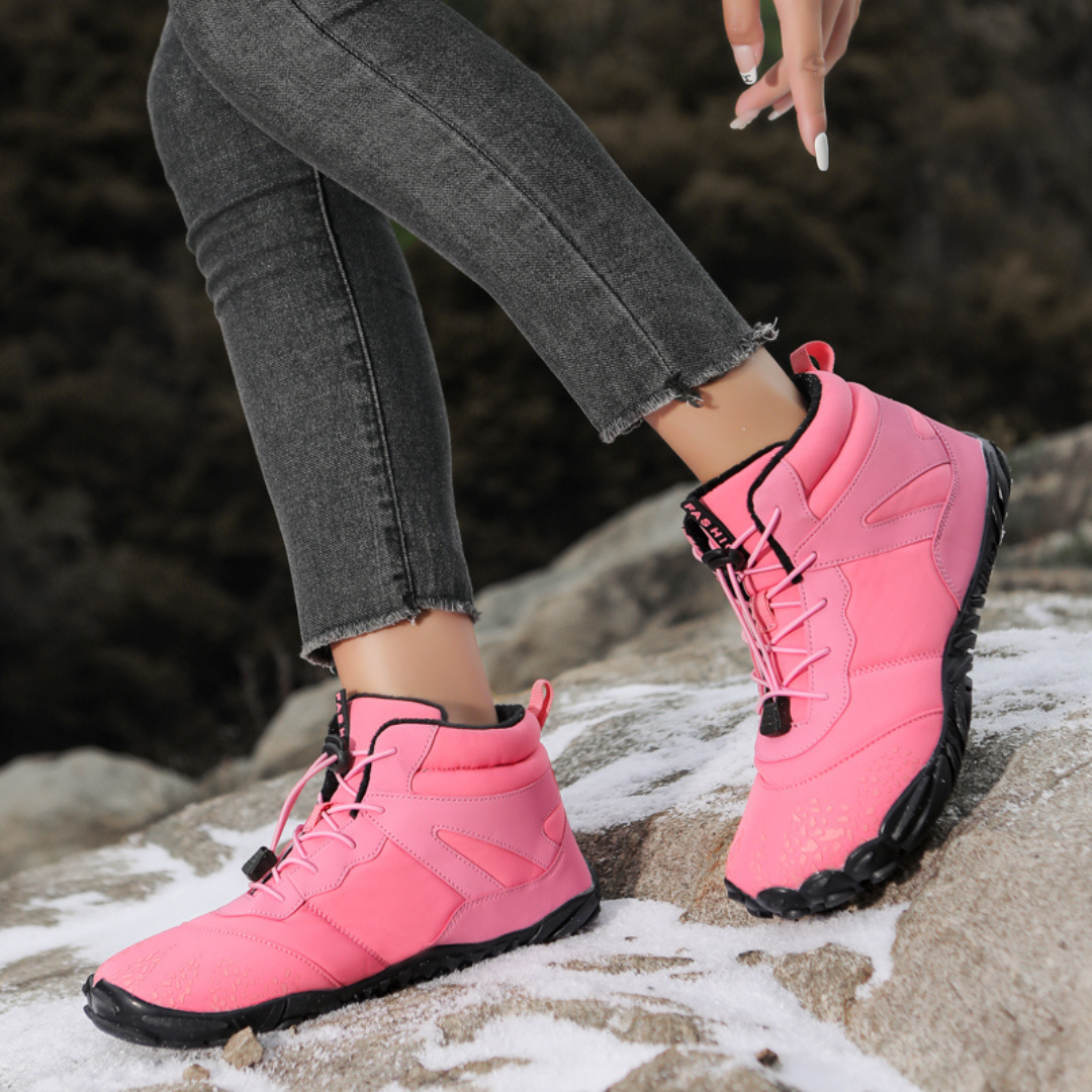 Unisex Wasserdichte Winter Barfußschuhe mit Fleecefutter