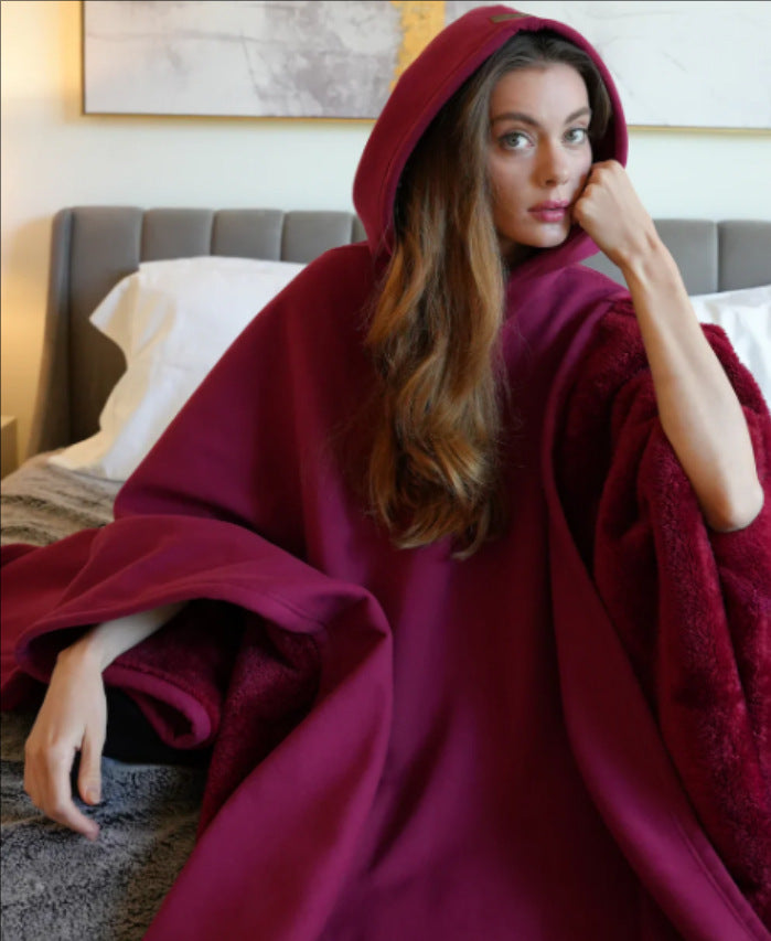 Sweat à capuche oversize douillet avec doublure douce