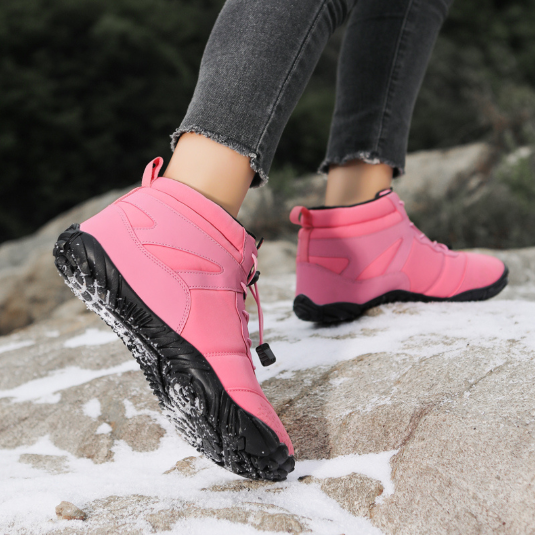 Unisex Wasserdichte Winter Barfußschuhe mit Fleecefutter