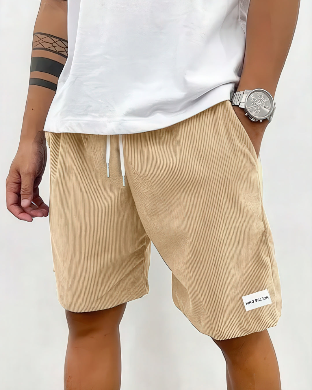 Herren Casual Shorts Lockere Passform Leichter Stoff