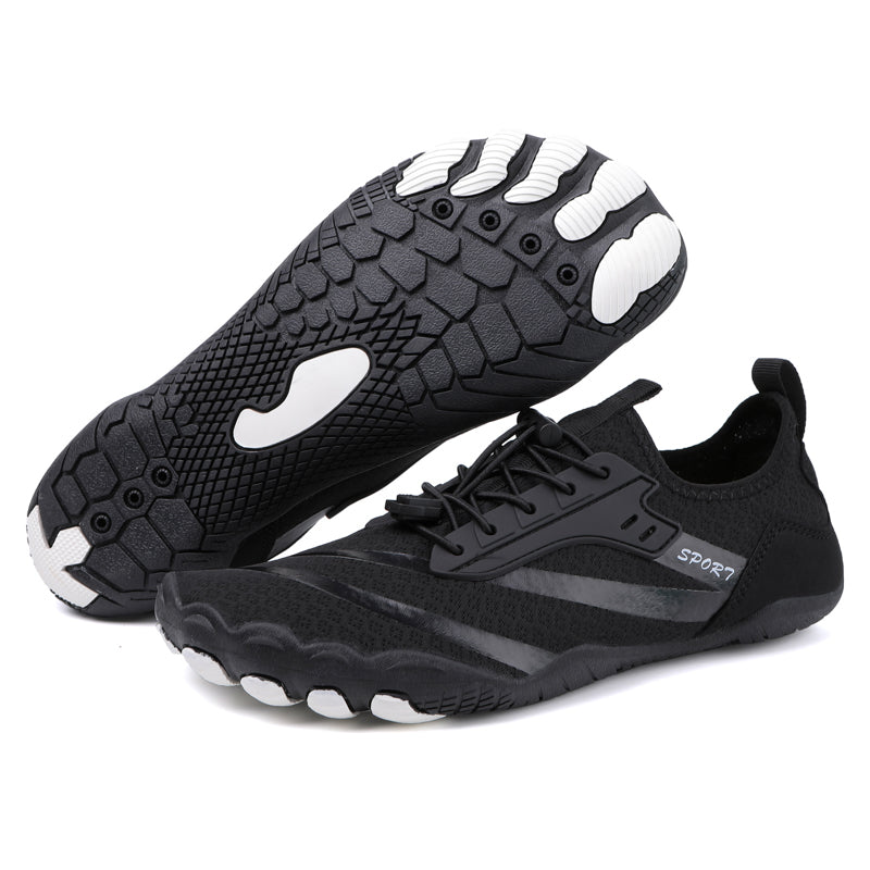 Atmungsaktive Barfussschuhe für Damen mit Netzobermaterial