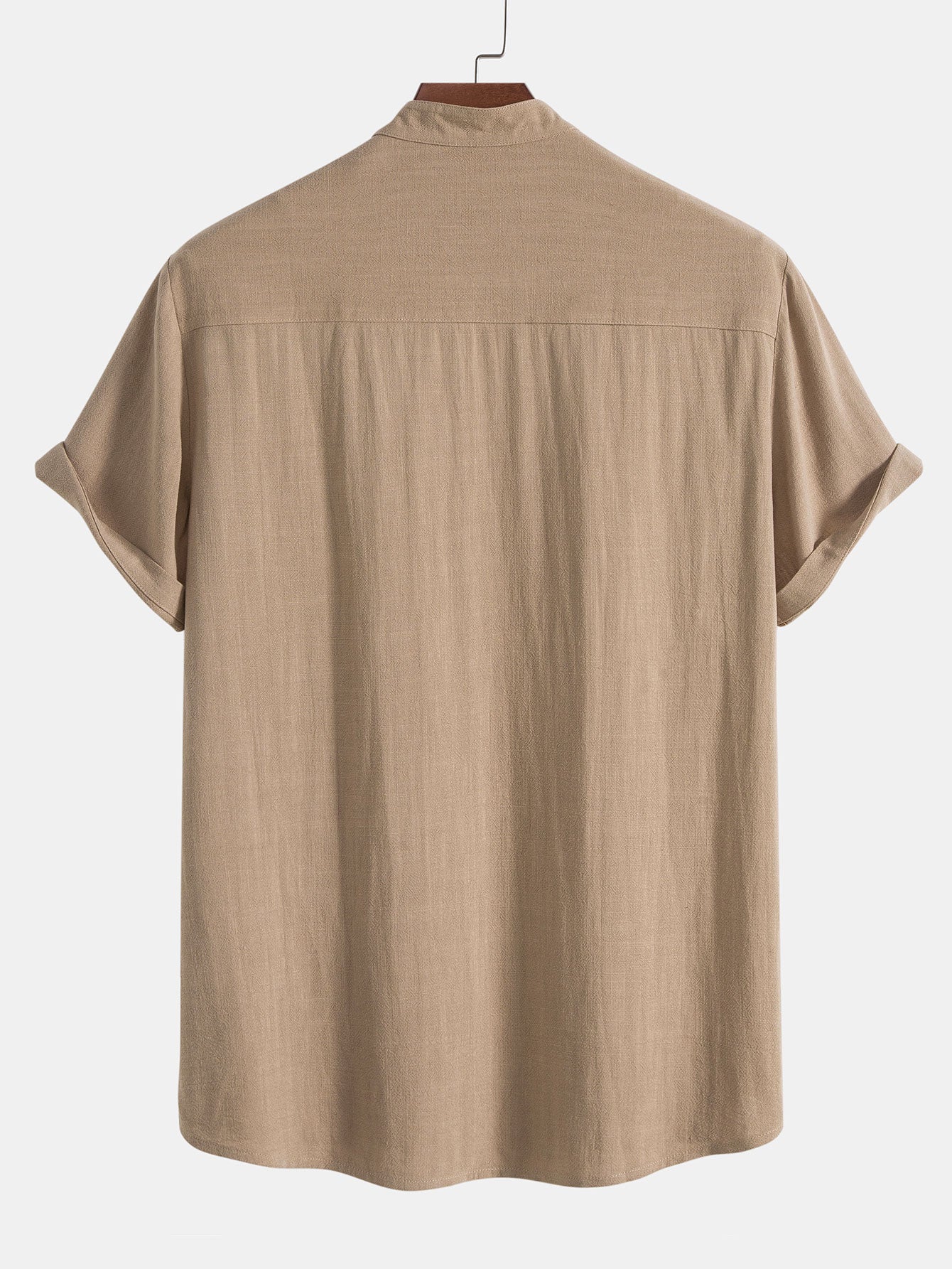 Men's Linen Short Sleeve Shirt and Trousers Set