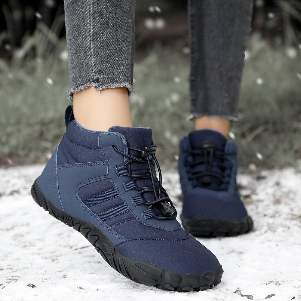 Unisex Fleece Gefütterte Barfußschuhe mit Breiter Zehenbox