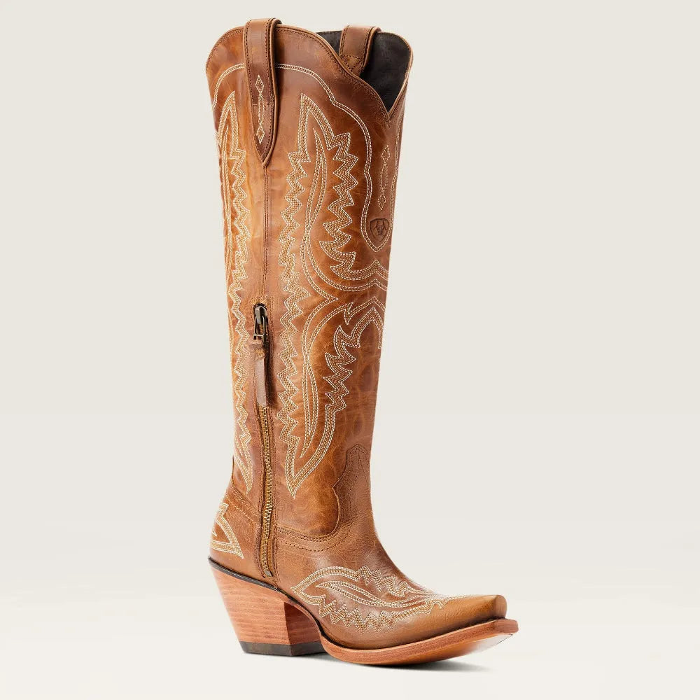 Bottes de cow-boy western pour femmes avec broderie et talon bloc