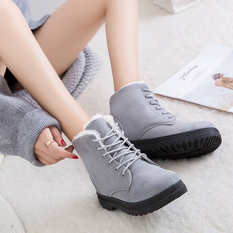 Damen Winterstiefel mit Kuscheligem Fellfutter
