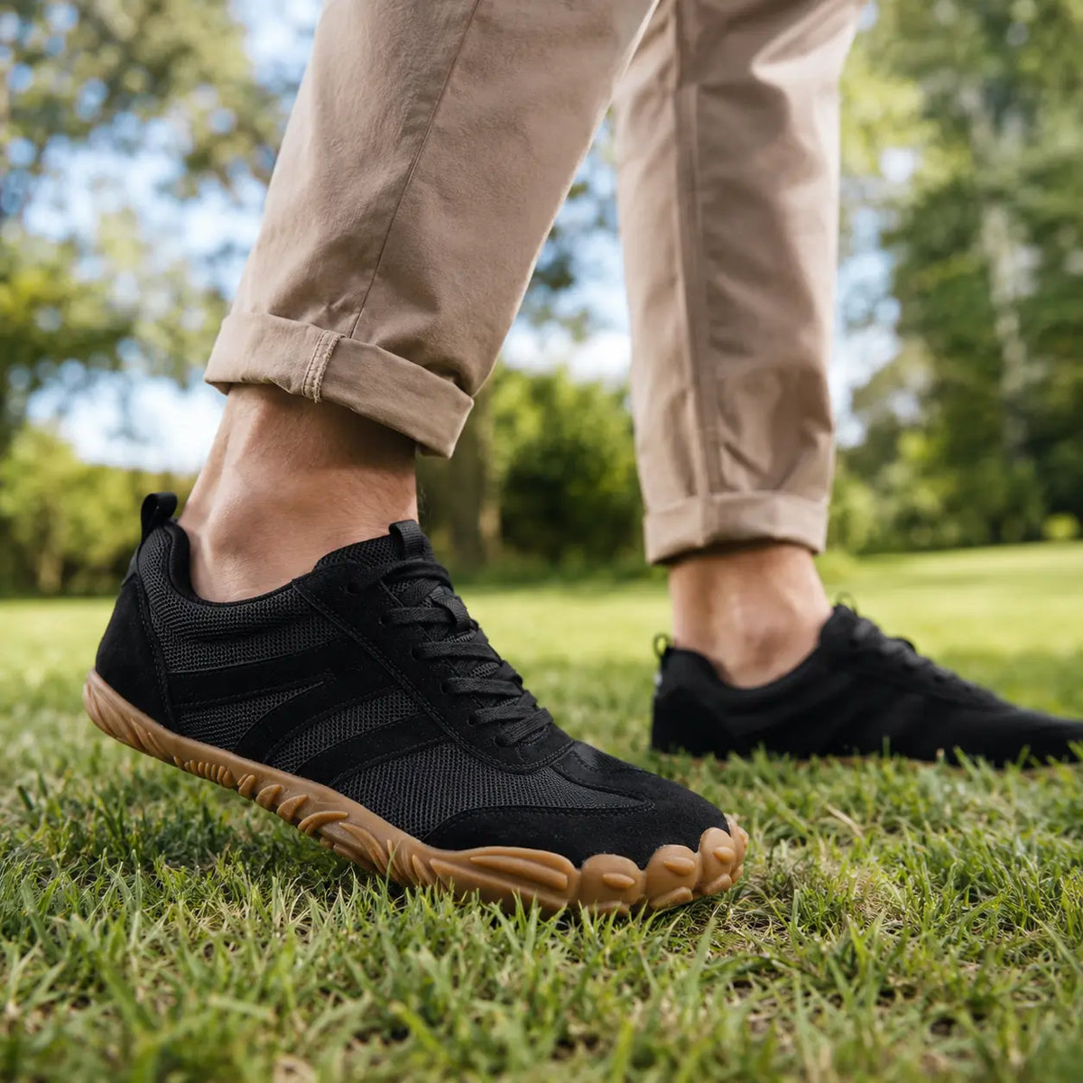 Leichte Barfuß Wanderschuhe mit weiter Passform