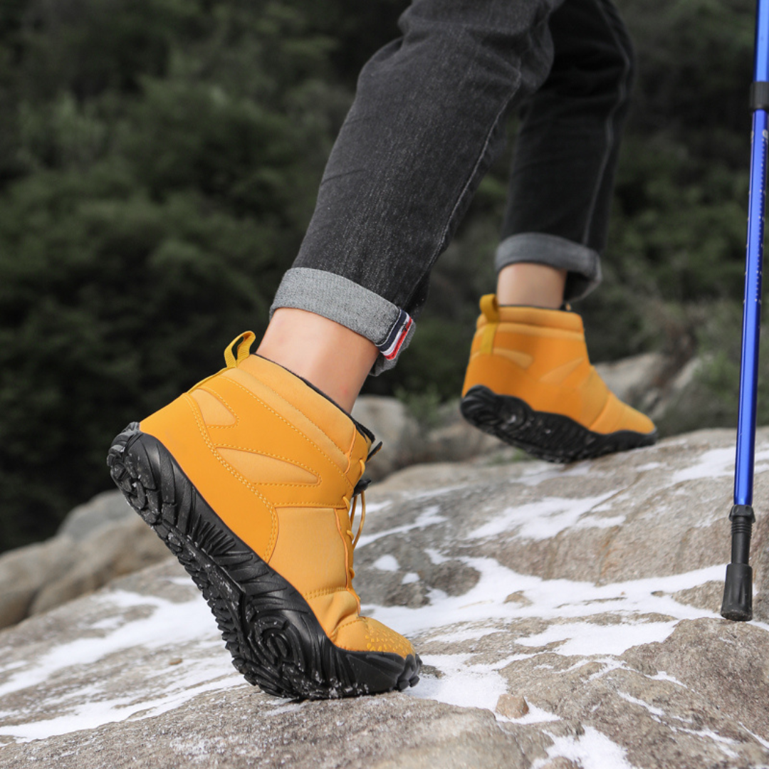 Unisex Wasserdichte Winter Barfußschuhe mit Fleecefutter