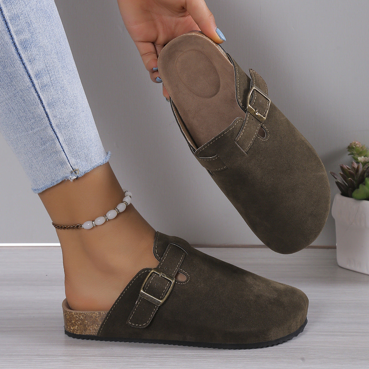 Premium Leder Unisex Sandalen Mit Ergonomischem Fußbett