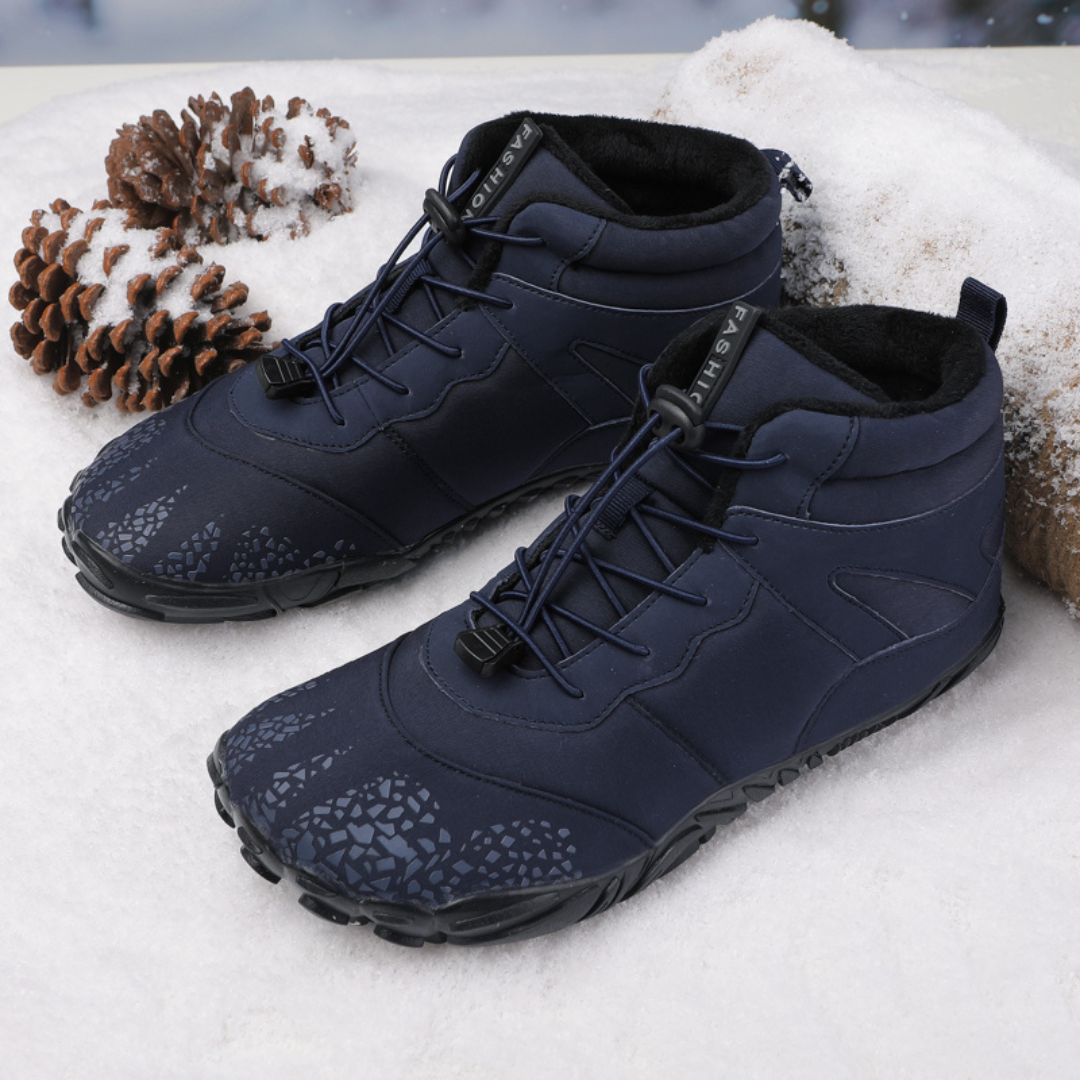 Unisex Wasserdichte Winter Barfußschuhe mit Fleecefutter