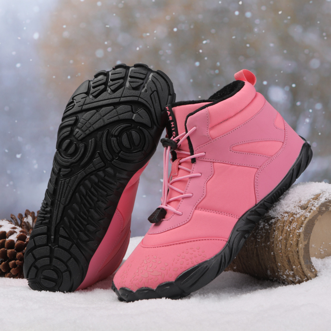 Unisex Wasserdichte Winter Barfußschuhe mit Fleecefutter