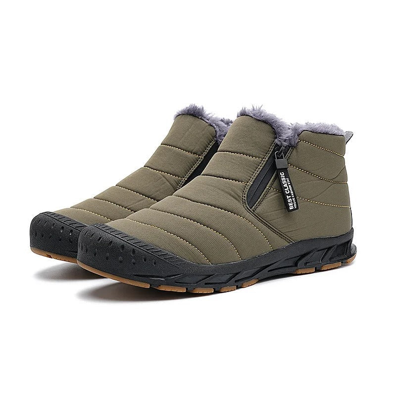 Gefütterte Barfuss-Winterschuhe mit Warmfutter und Weiter Zehenbox