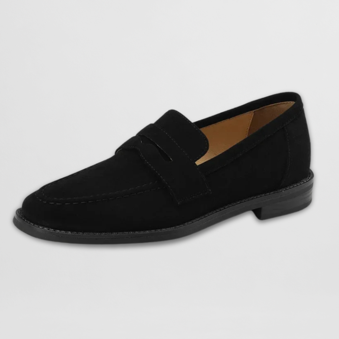 Damen Penny Loafer In Wildlederoptik